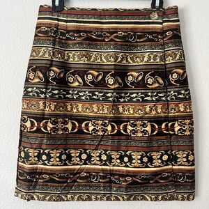White Stag Women's Wrap Skirt Size 10 Multicolor Cotton